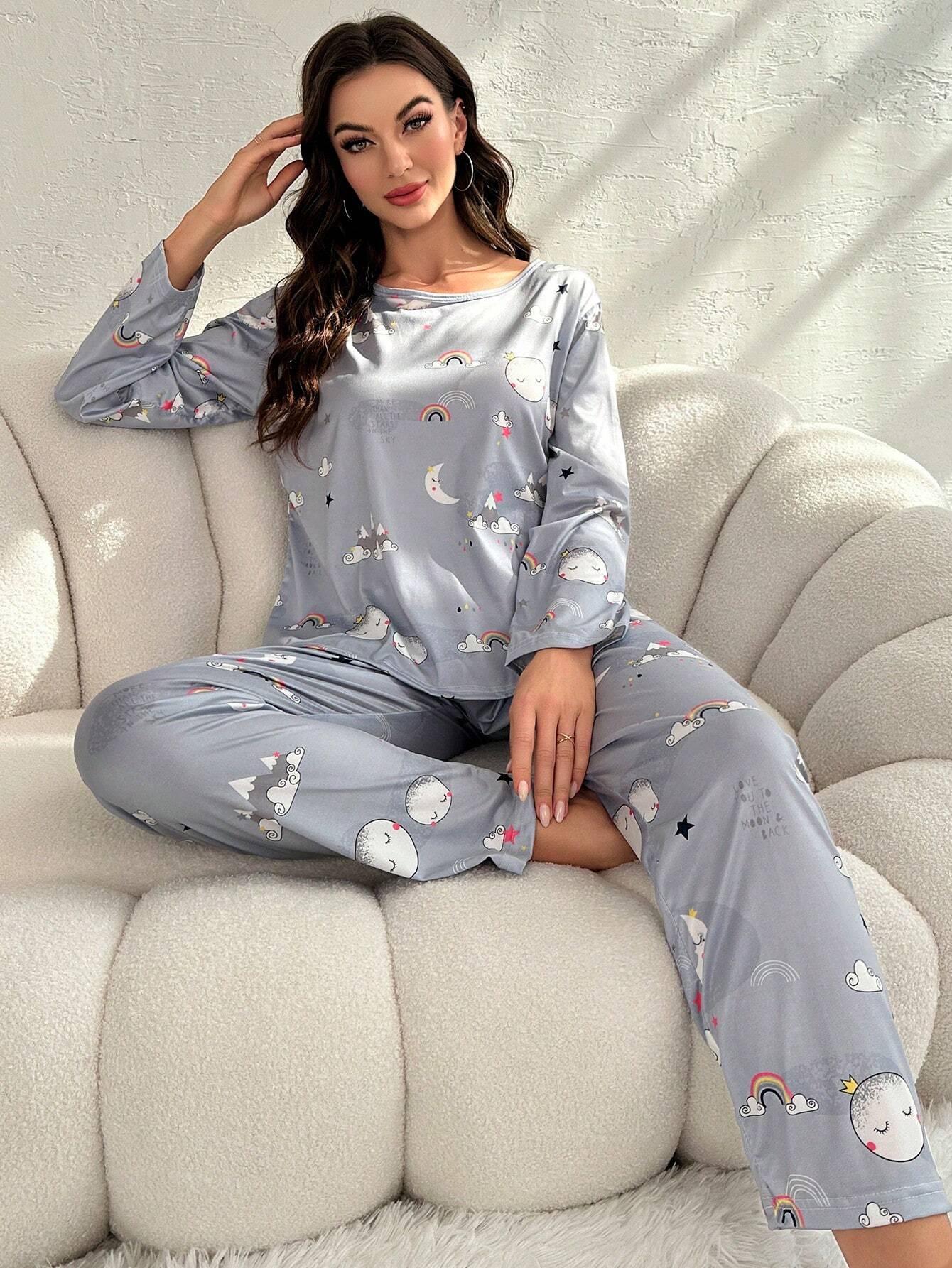 Pijama Longo Arco-íris Pennelope