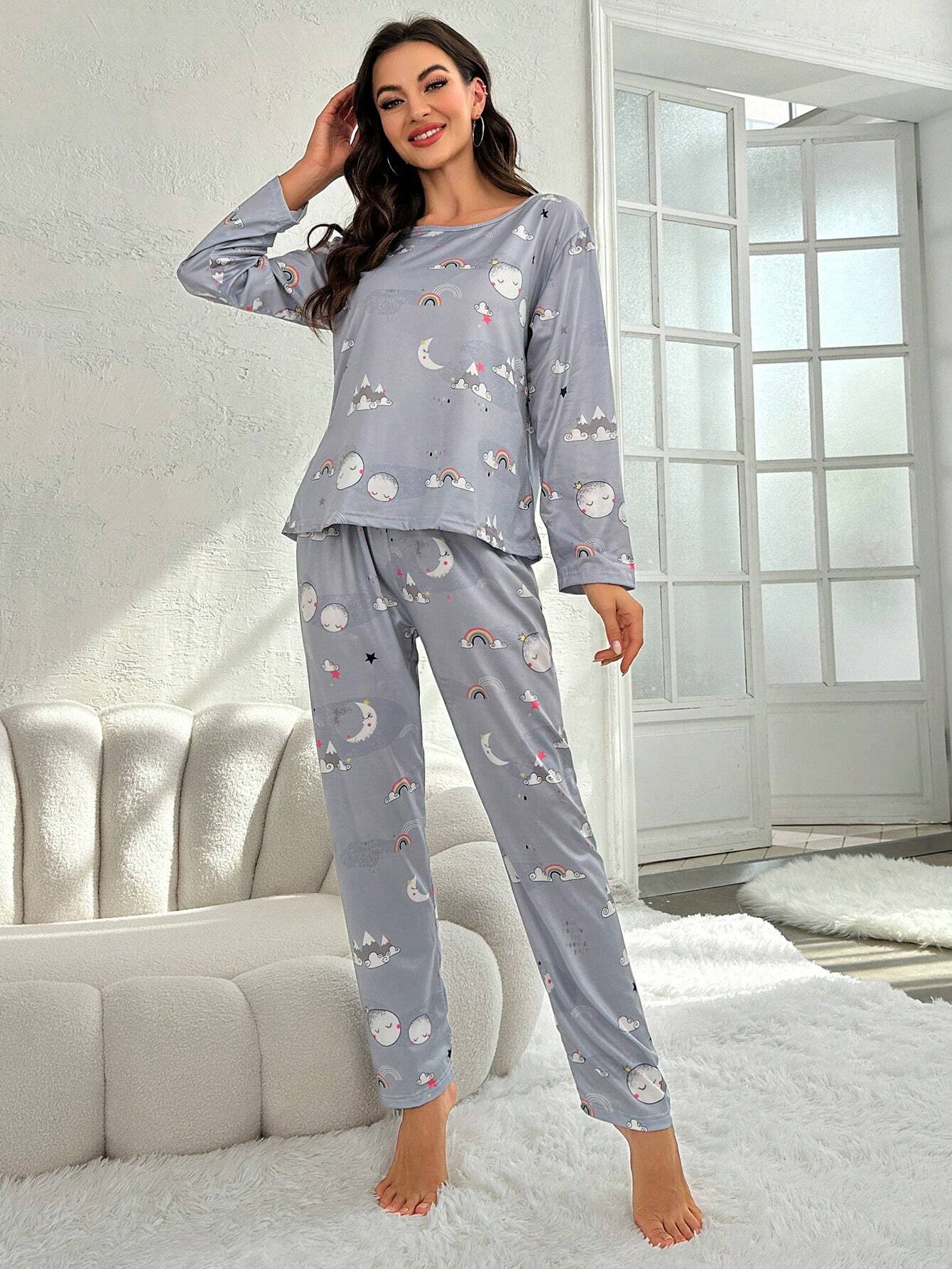 Pijama Longo Arco-íris Pennelope