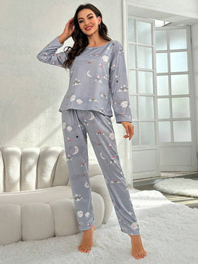 Pijama Longo Arco-íris Pennelope