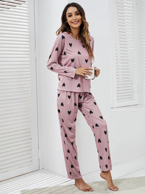 Pijama Longo De Corações Madamme