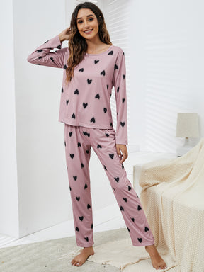 Pijama Longo De Corações Madamme