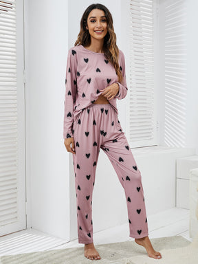 Pijama Longo De Corações Madamme