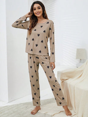 Pijama Longo De Corações Madamme