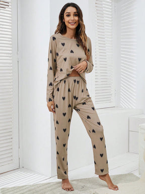 Pijama Longo De Corações Madamme