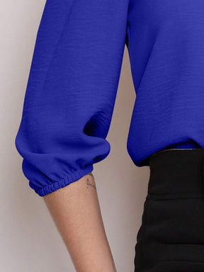 Blusa Alfaiataria Com Manga Regulável Patrícia