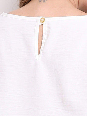 Blusa Alfaiataria Com Manga Regulável Patrícia
