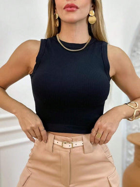 Regata Cropped Gola Redonda Laura