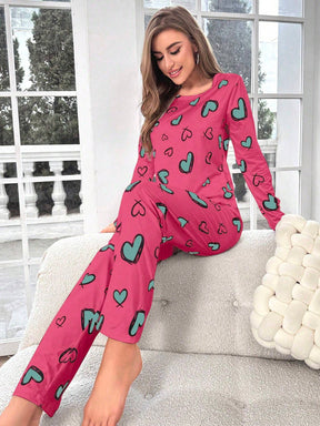 Pijama Longo Corações Kimberly
