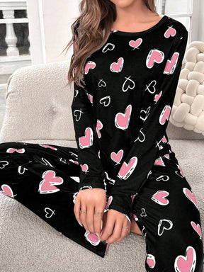 Pijama Longo Corações Kimberly