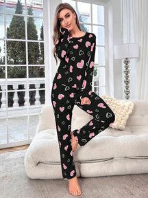 Pijama Longo Corações Kimberly