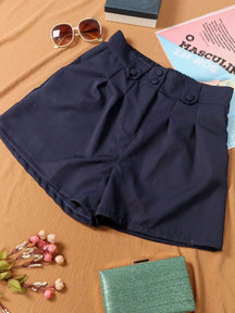 Short Alfaiataria Meia Coxa Plus Size Natali Azul Marinho / G1