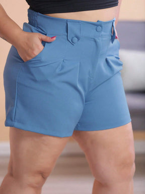 Short Alfaiataria Meia Coxa Plus Size Natali