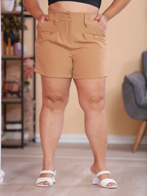 Short Alfaiataria Meia Coxa Plus Size Natali