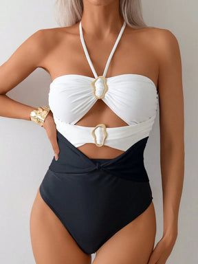 Maiô Com Decote Halter Sônia