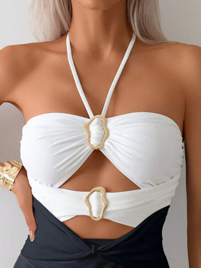 Maiô Com Decote Halter Sônia