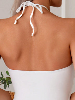 Maiô Com Decote Halter Sônia