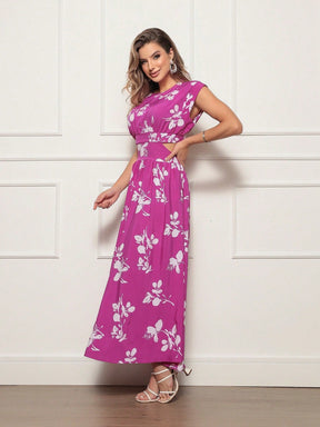 Vestido Longo Floral Luxo Milena Vestidos Longos Femininos