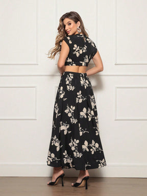Vestido Longo Floral Luxo Milena Vestidos Longos Femininos