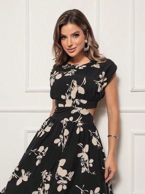 Vestido Longo Floral Luxo Milena Vestidos Longos Femininos