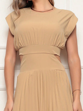 Vestido Longo Crepinho Acinturado Poliana Vestidos Longos Femininos