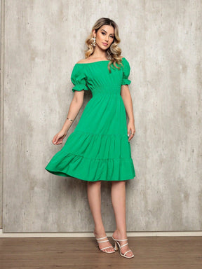 Vestido Midi Curto Larissa Vestidos Midi Femininos