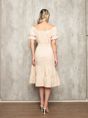 Vestido Midi Curto Larissa Vestidos Midi Femininos