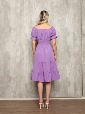 Vestido Midi Curto Larissa Vestidos Midi Femininos