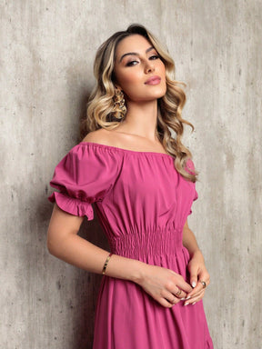 Vestido Midi Curto Larissa Vestidos Midi Femininos