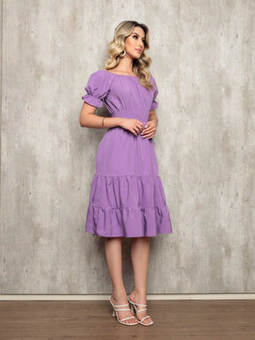 Vestido Midi Curto Larissa Vestidos Midi Femininos