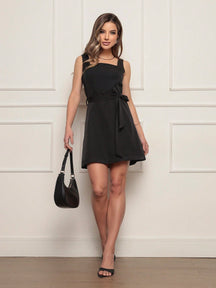 Vestido Alfaiataria Curto Amarrado Laís Preto / P