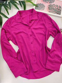 Camisa Social Manga Longa Com Botões Tatiane Pink / P